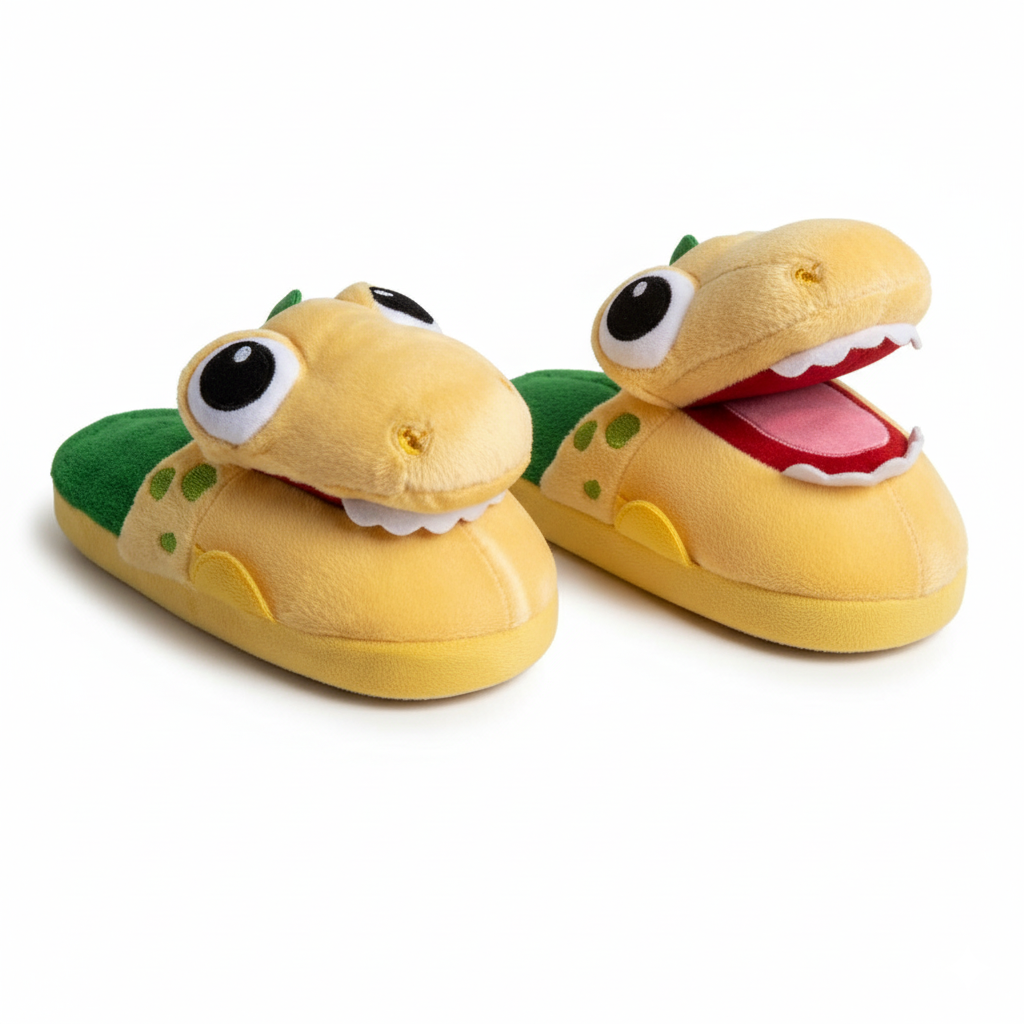 Dino Pop-Up Pals – Animated Dinosaur Slippers for Kids 🦖