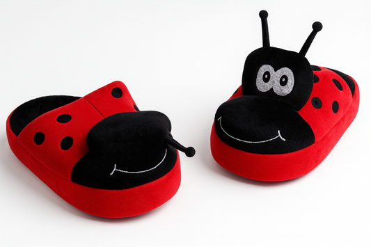 Ladybug PopupPals Animated Slippers - Fun & Comfy Kids' Footwear As Seen on TV